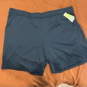 Black athletic shorts